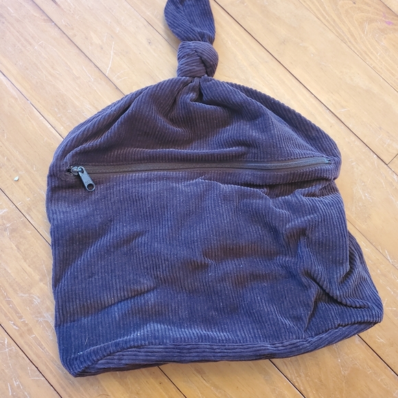 Brown corduroy clutch - Picture 3 of 6